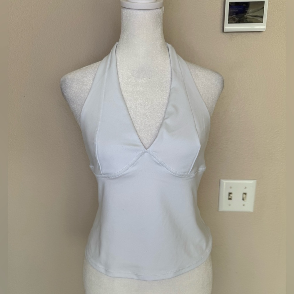 Intimately FP- Halter top. White -M